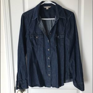 Women’s Banana Republic denim shirt-large